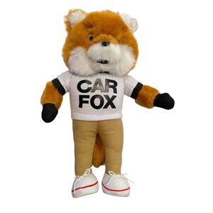 Show Me the Carfax Car Fox Plush Toy Stuffed Animal T-shirt 10” EUC